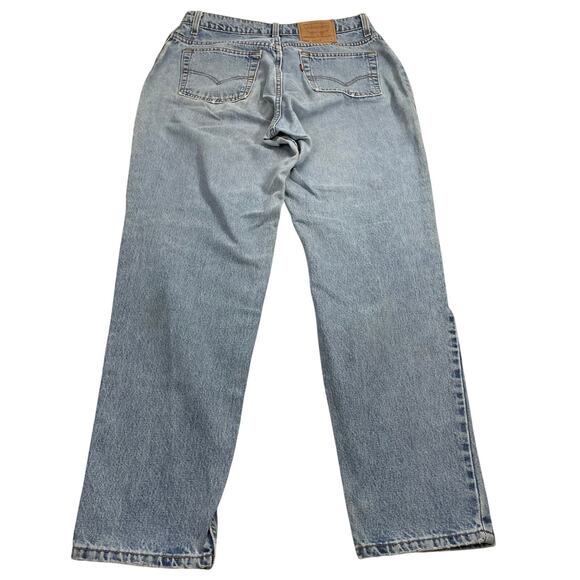 VTG 90s Levi's 551 Red Tab Jeans size 16L Lightwash Highwaist Retro - Picture 2 of 14